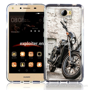Custom Printed ultra-thin epoxy resin back cover for huawei y5 ii phone cover